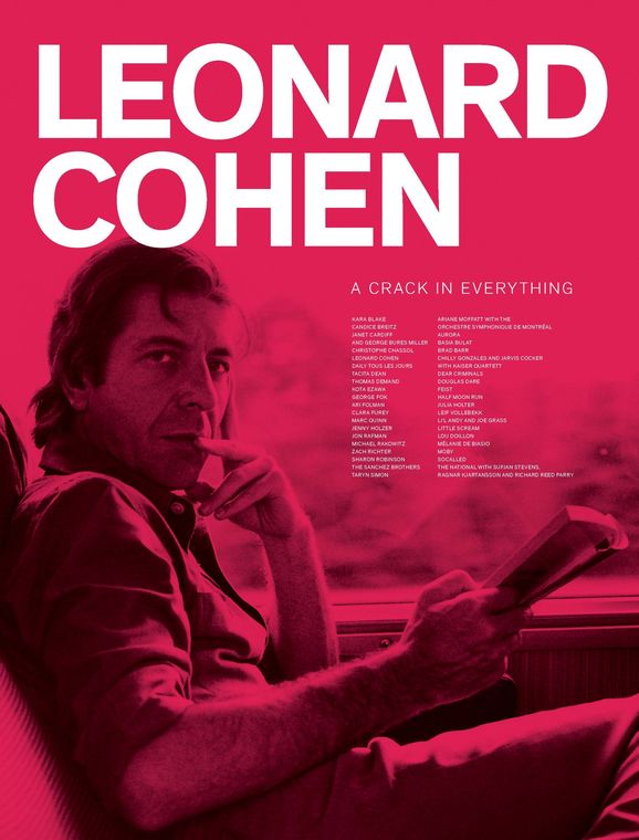 Cover of the exhibition catalogue Leonard Cohen: A Crack in Everything.