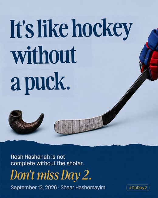 A gloved hand in Canadiens colours reaching a stick towards a small dark shofar lying on the ice in place of the puck.